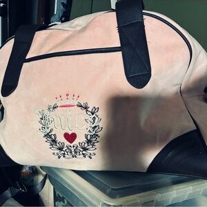 Juicy Couture Pink and Black Travel Bag